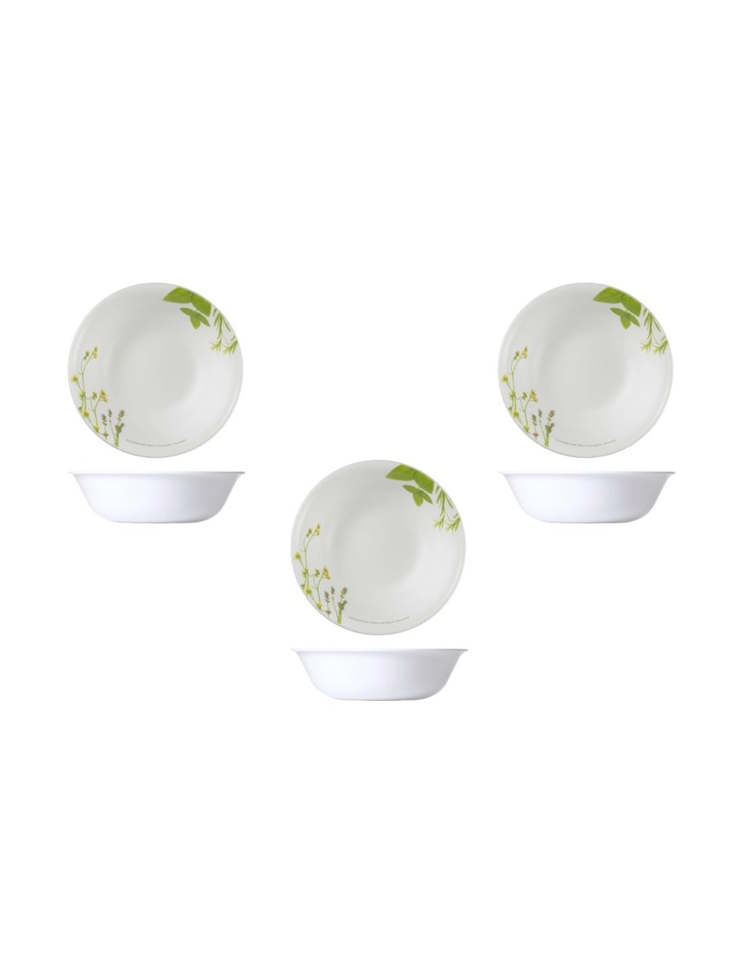 Corelle Asia European Herbs 532ml Soup Bowl Pack of 3