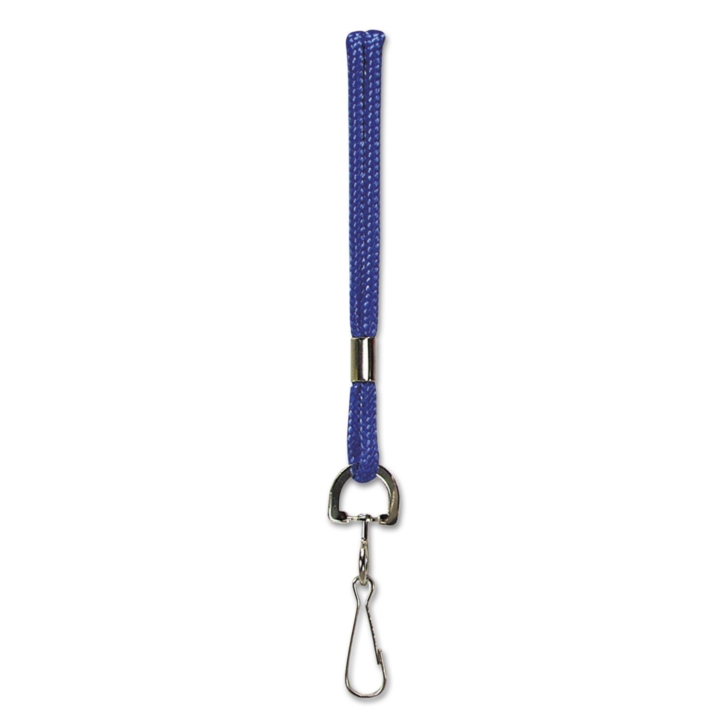 Baumgartens Standard Lanyard With Hook 36" L Nylon Blue 68903