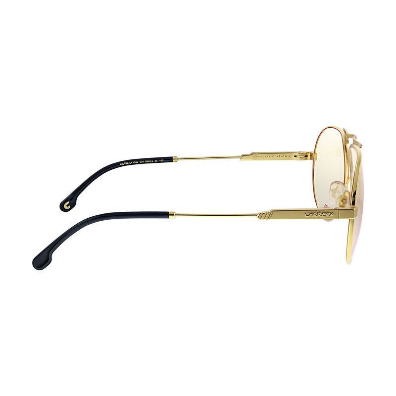Carrera 1109/S 001 Unisex Aviator Sunglasses Gold 59mm