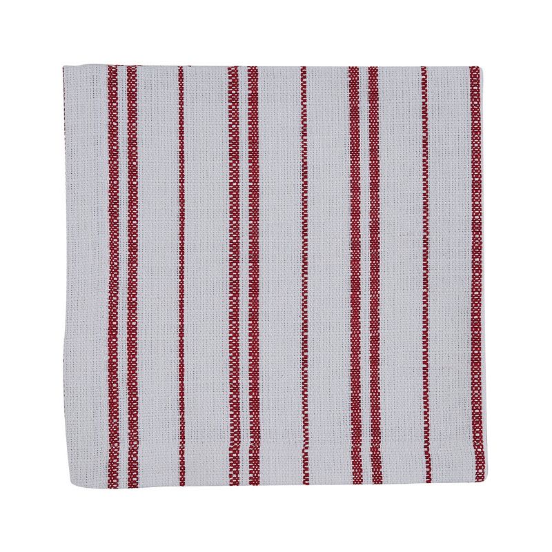Split P Railroad Stripe Napkin Set - White