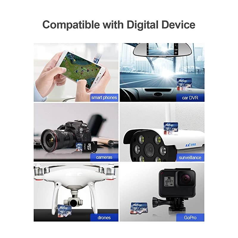 128GB micro SD Card microSDXC UHSI Memory Card with Adapter 100MBs 667X U3 C10 Full HD Video V30 A1 FAT32 High Speed Memory TF Card P500 for SmartphoneBluetooth speakerPCCameraVR