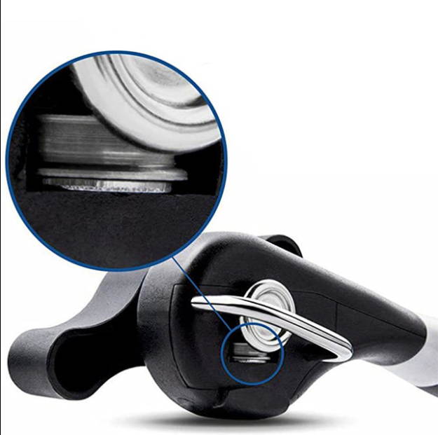 Safe cutting can opener, smooth edge can opener-hand-held can opener, manual can opener, ergonomic smooth edge, food grade stainless steel cutting can opener, suitable for kitchen and dining room