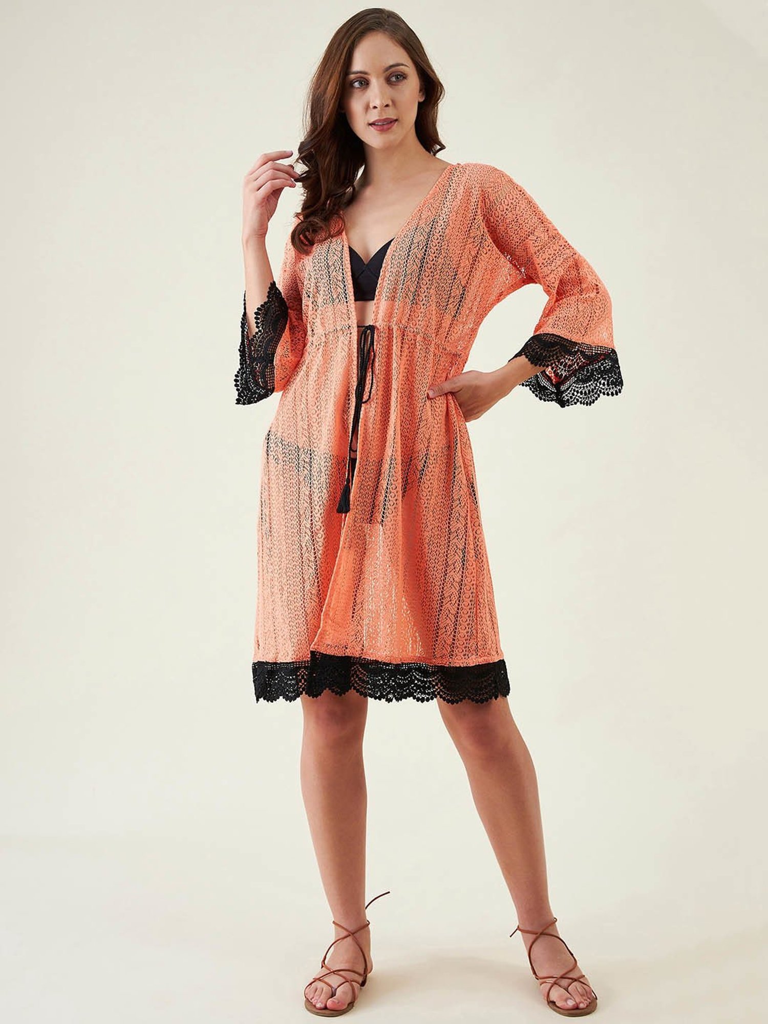 The Kaftan Company Peach Cover Up