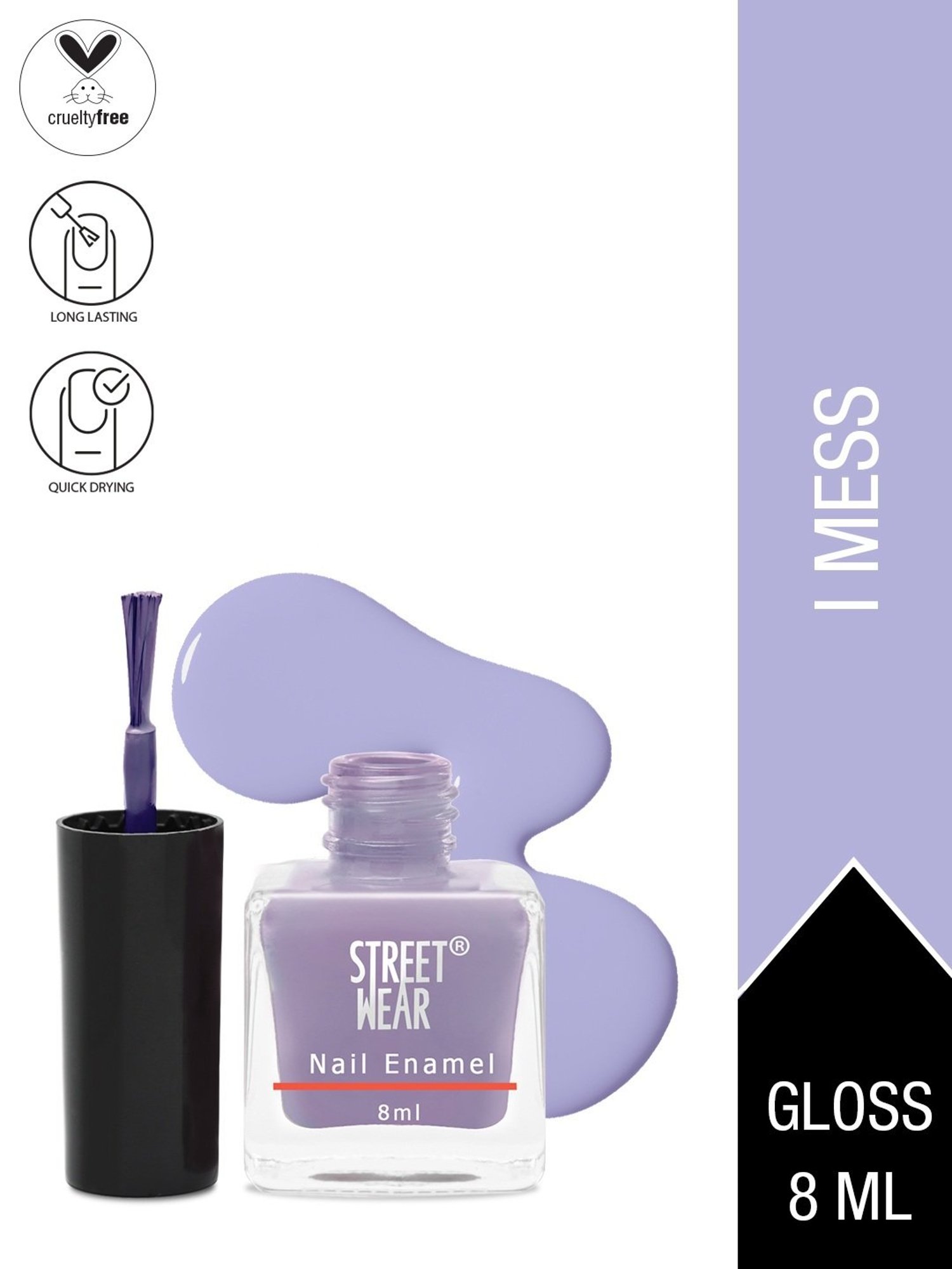 Street Wear Gloss Nail Enamel I Mess - 8 ml