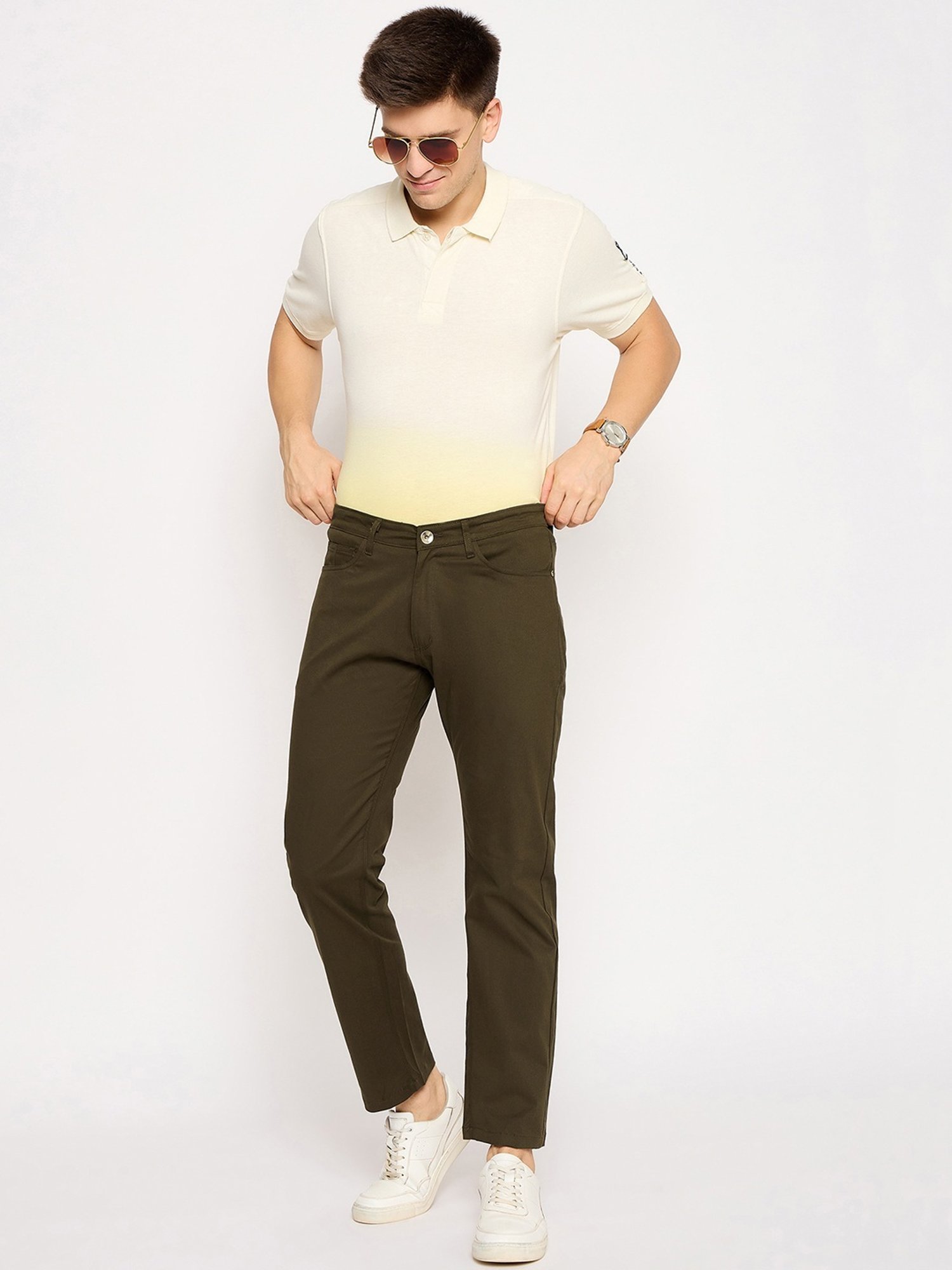 Club York Coffee Regular Fit Trousers