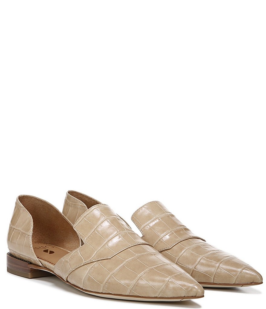 Sarto by Franco Sarto Toby Croco Print Leather d'Orsay Loafers