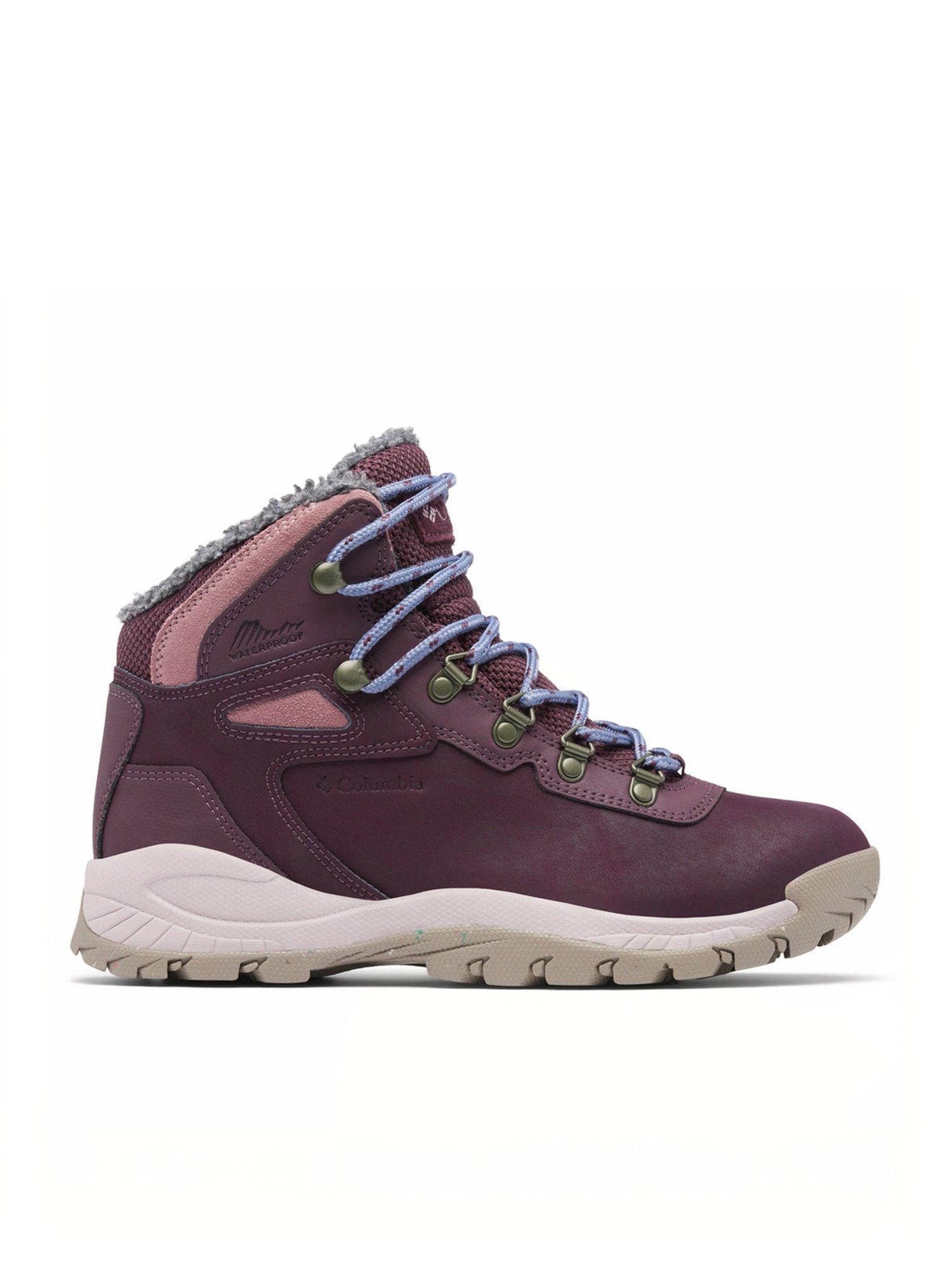 Columbia Women's NEWTON RIDGE WP OMNI-HEAT II Maroon Outdoor Shoes