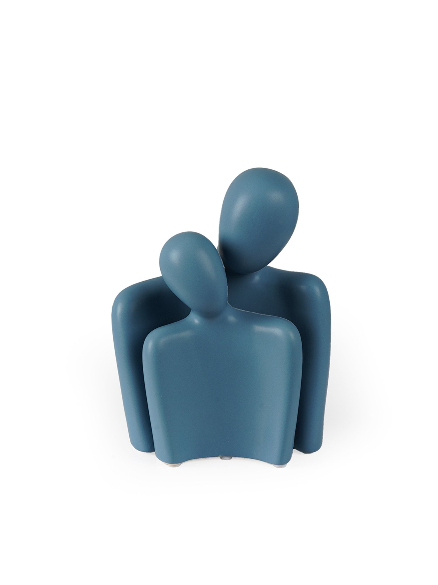 The Artment Decorative Human Set of 2 Sclupture Blue Polyresin Showpiece Figurine