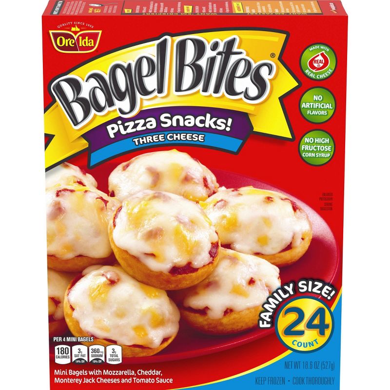Bagel Bites Three Cheese Frozen Pizza - 24ct/18.6oz