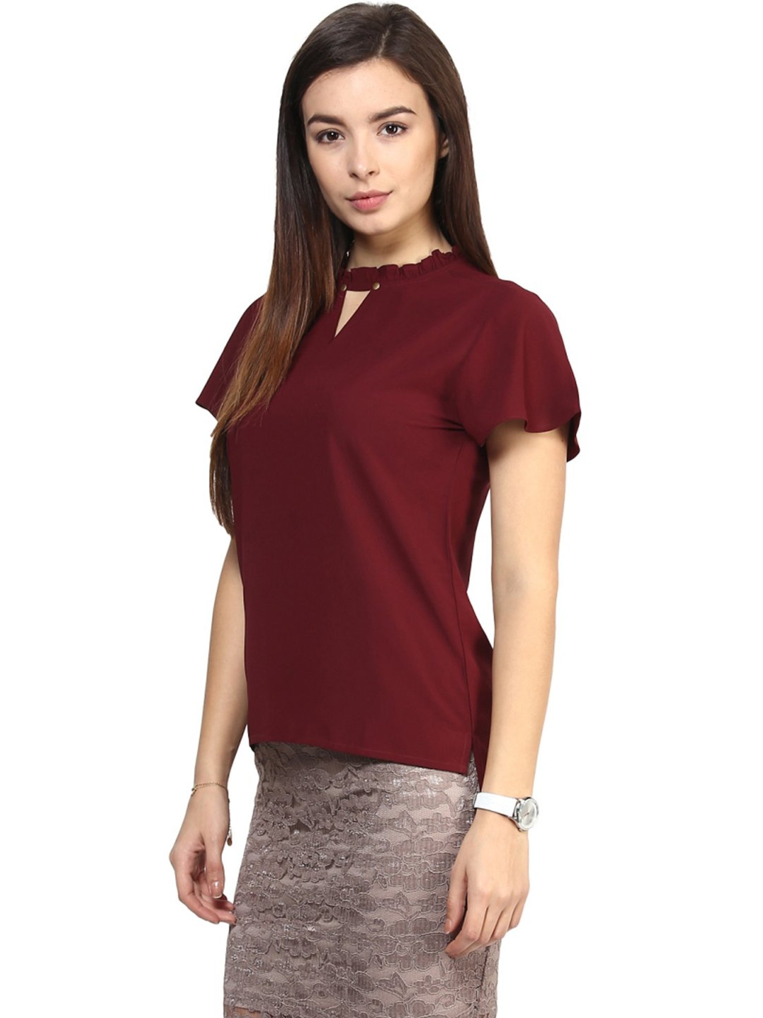 Rare Red Regular Fit Top