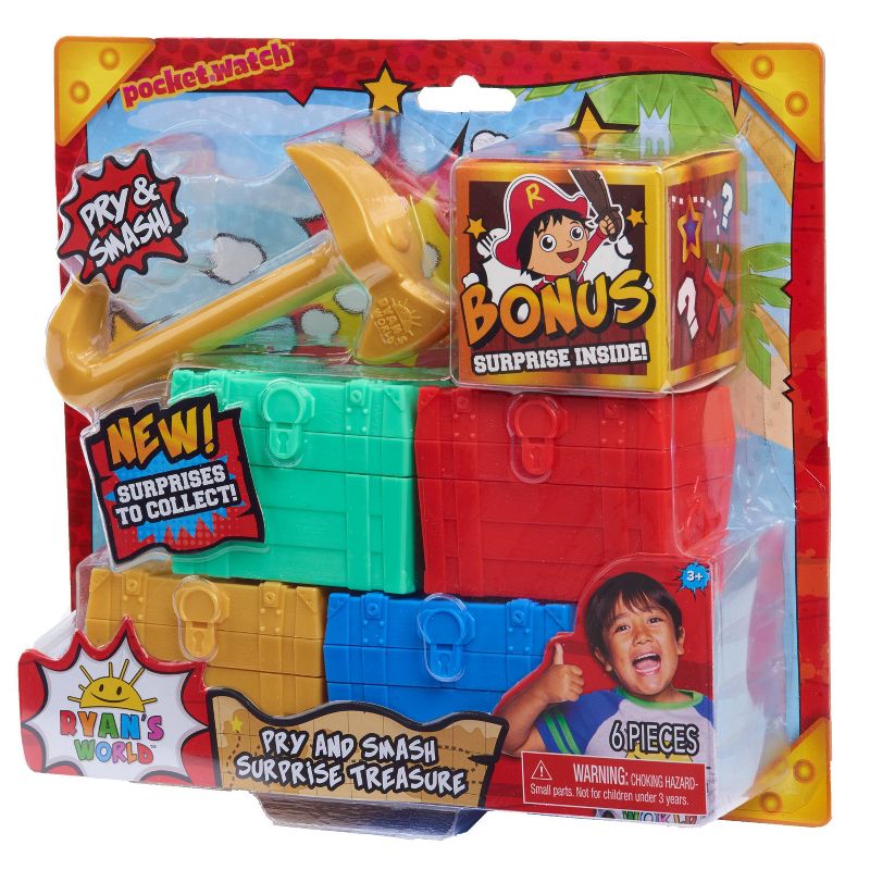 Ryan's World Pry and Smash Surprise Treasure - 6pc
