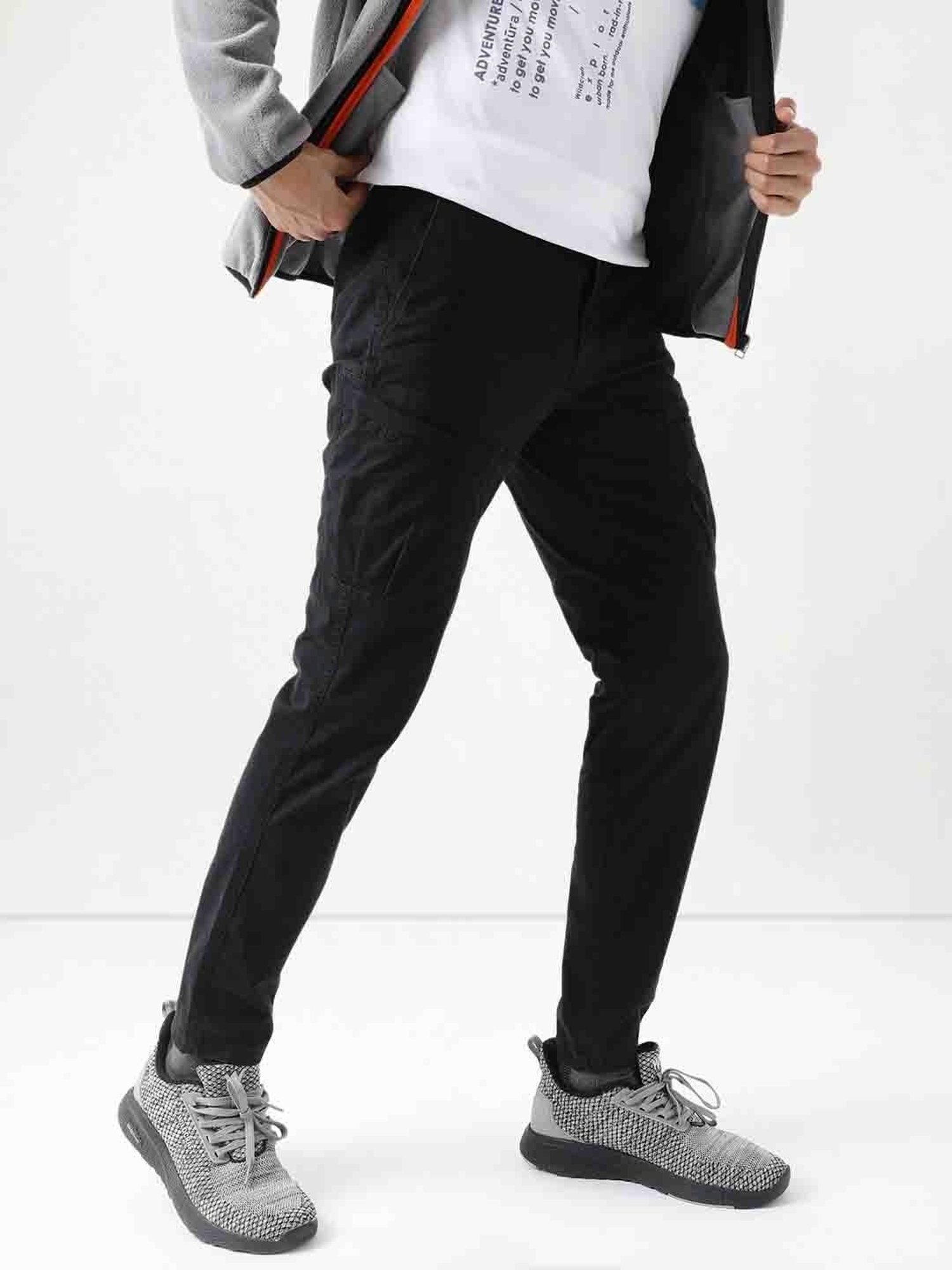 Wildcraft Black Regular Fit Trousers