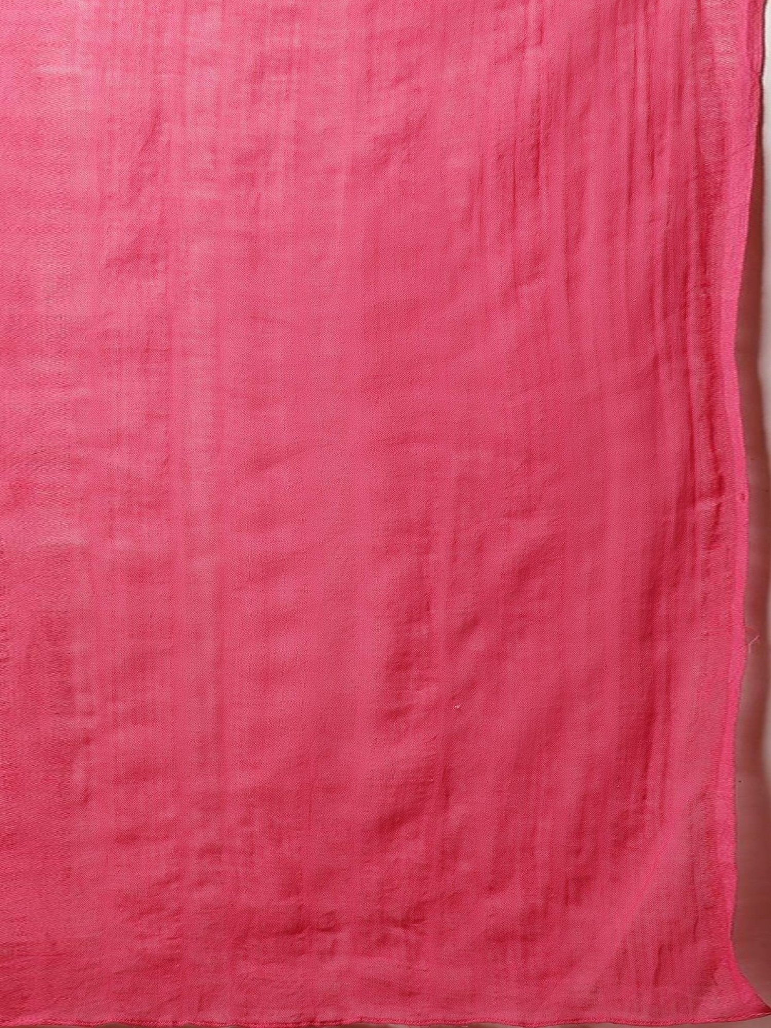 Aurelia Pink Cotton Woven Pattern Dupatta