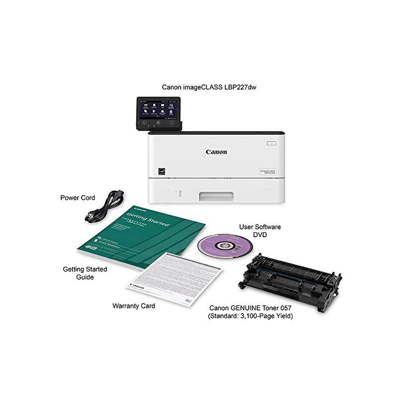 Imageclass LBP227dw - Wireless, Mobile-Ready, Duplex Laser Printer, with Expandable Paper Capacity Up to 900 Sheets (Item Code: 3516C004), White
