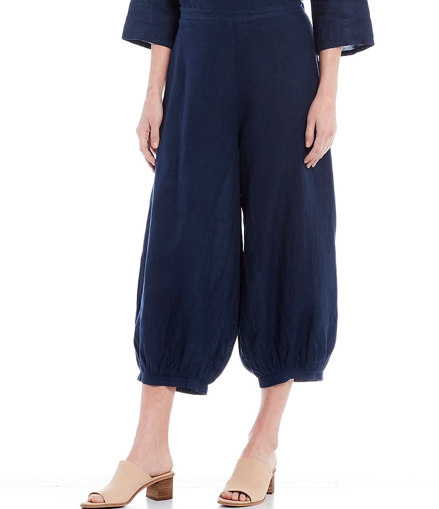 Bryn Walker Campa Light Linen Balloon Leg Coordinating Pull-On Pants