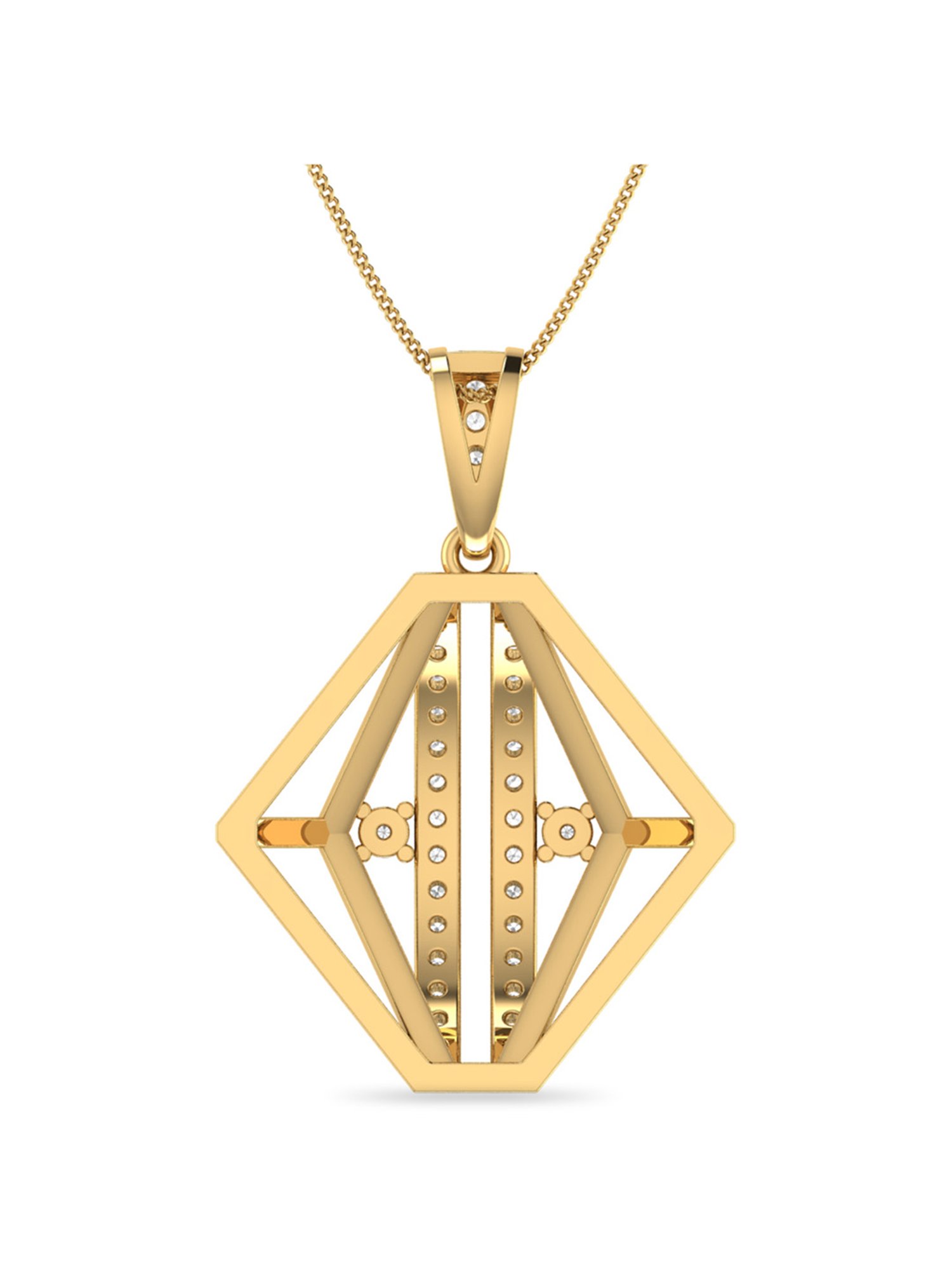 PC Jeweller Ambreen 18k Gold Pendant without Chain for Women