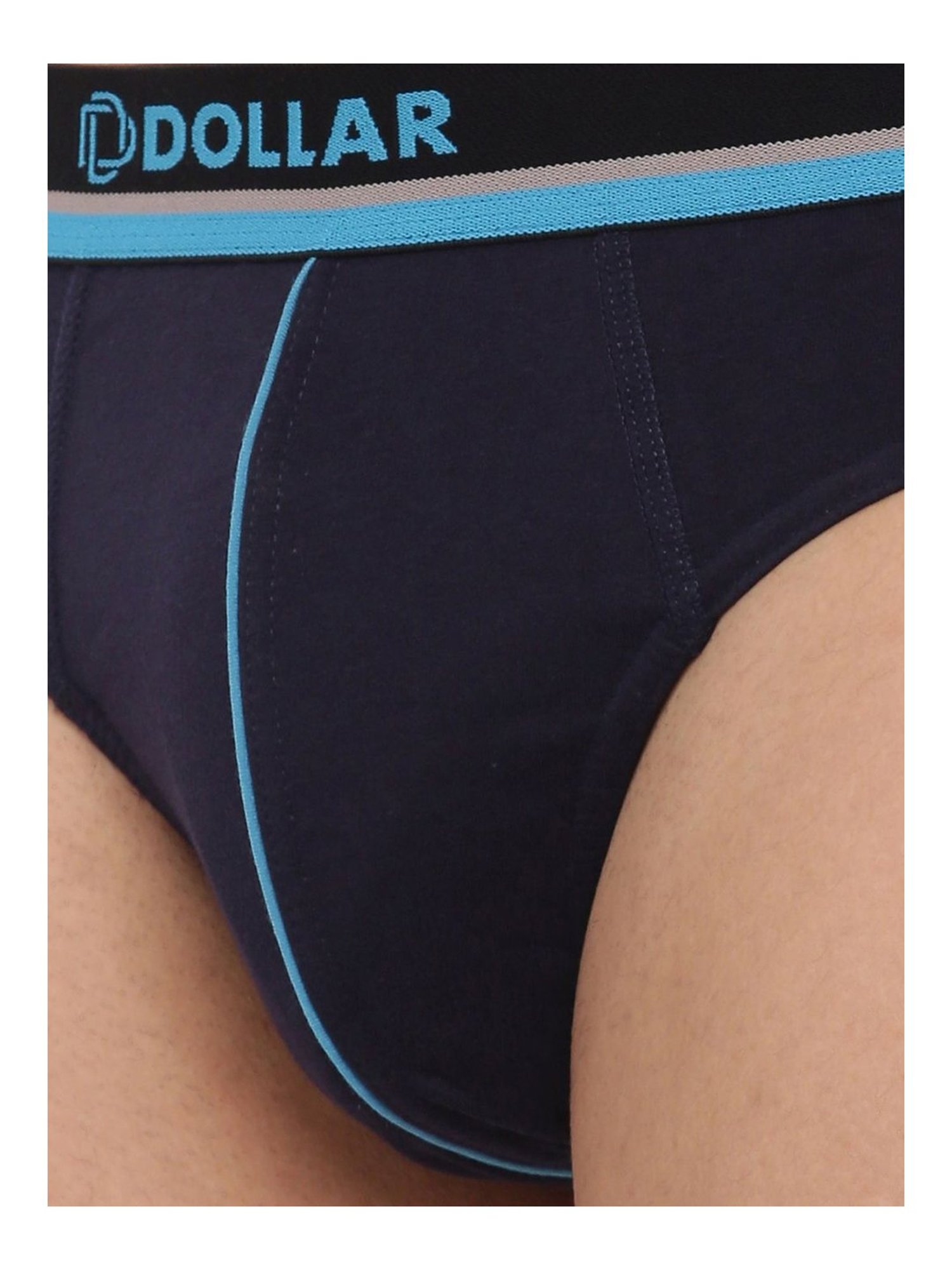 Dollar Bigboss Assorted Color Cotton Glo Briefs (Pack Of 3)