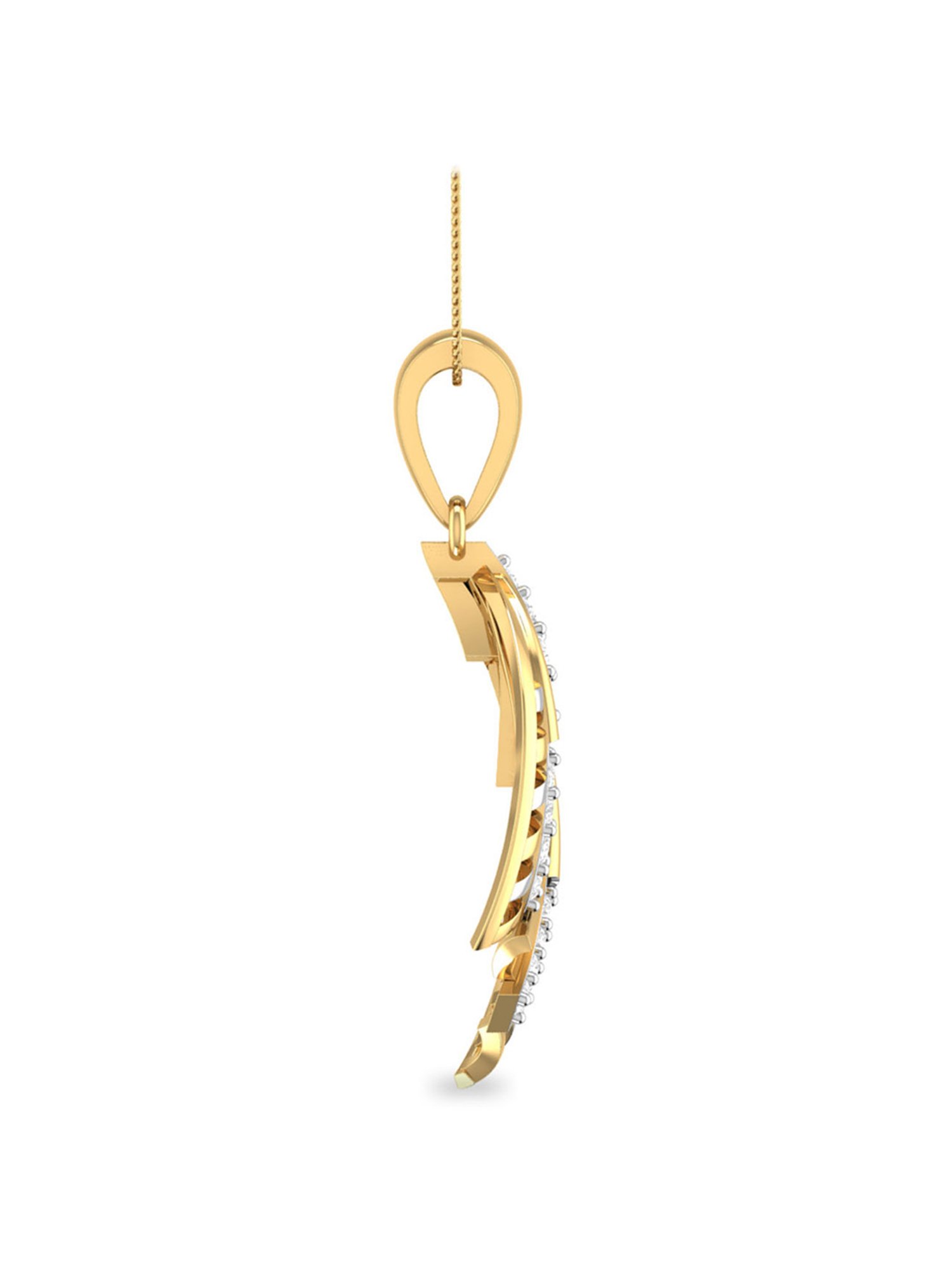 PC Jeweller Dawayne 18k Gold Pendant without Chain for Women