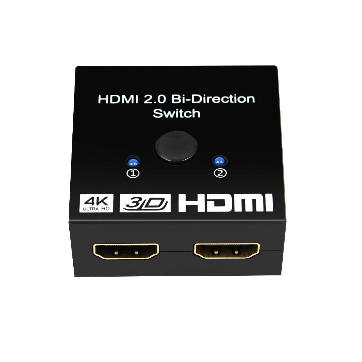 HDMI Switch 4K HDMI Splitter Bi-Directional HDMI Switcher 2 Input 1 Output, HDMI Switch Splitter 2 x 1/1 x 2. No External Power Required, Support 4K 3D HD 1080P for Xbox PS4 Roku HDTV