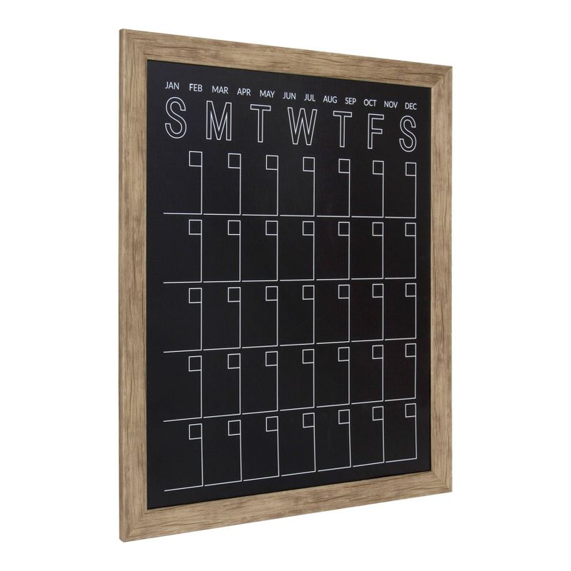 26" x 32" Sumpter Wood Framed Wall Organizer Rustic Brown - Kate and Laurel