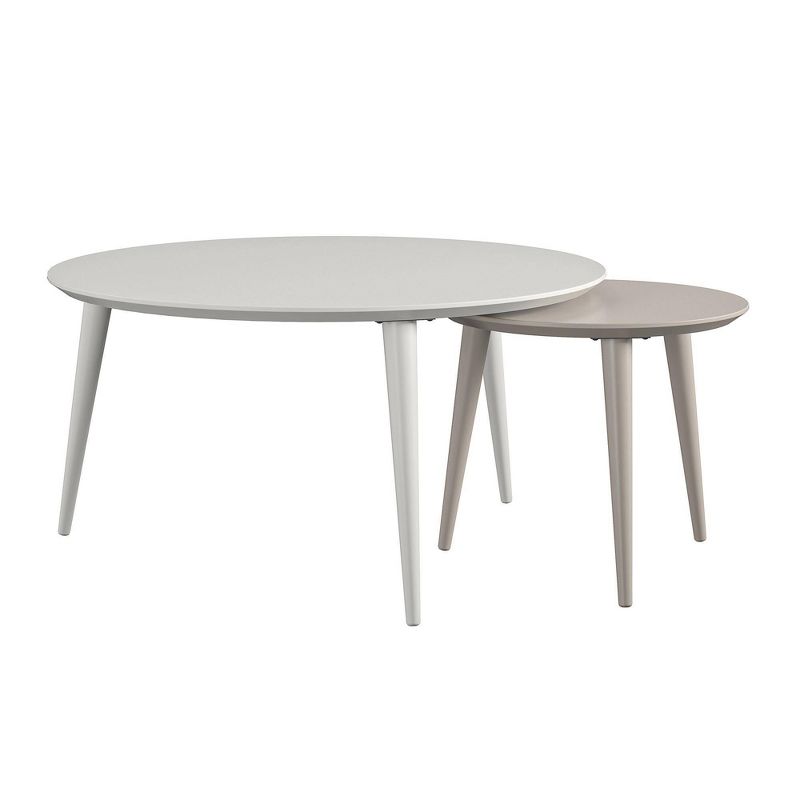 Carnegie Nesting Tables White - CosmoLiving by Cosmopolitan