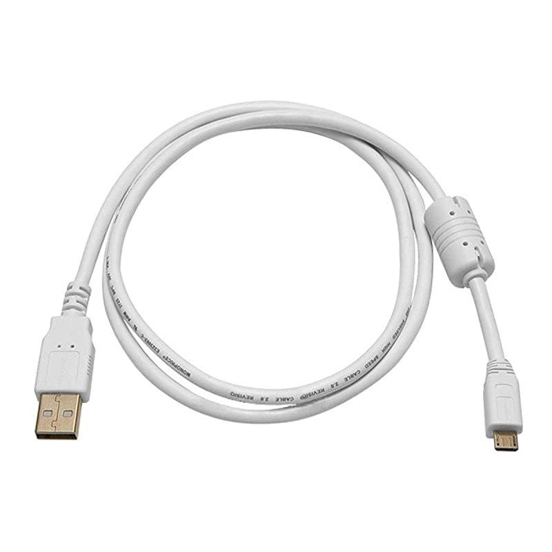 3Feet USB 20 A Male to Micro 5pin Male 2824AWG Cable with Ferrite Core Gold Plated White 108640