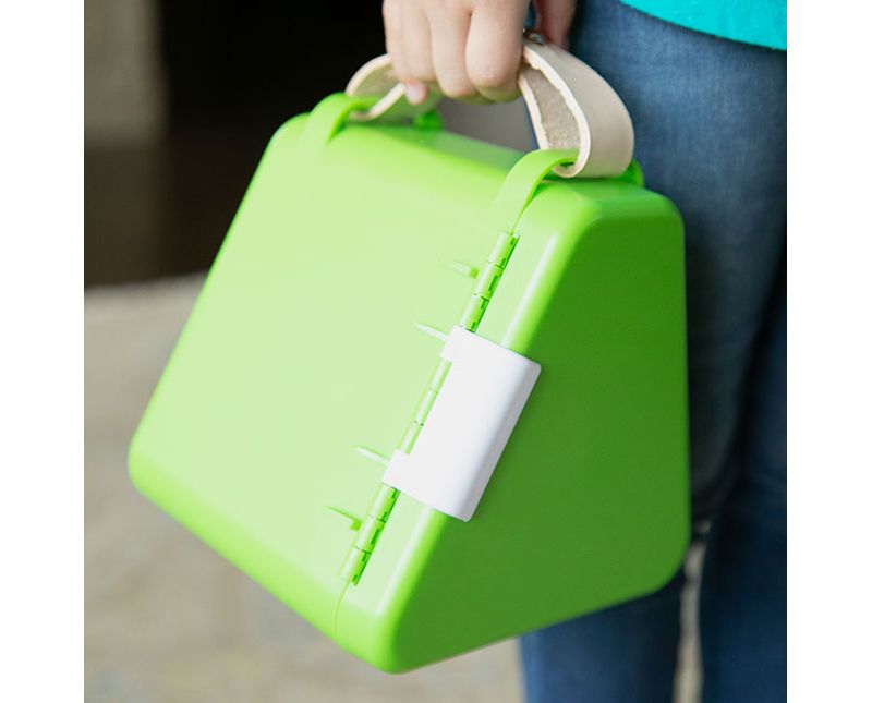  Fat Brain Toys Teebee - Play & Store Toy Box - Magenta FA196-9