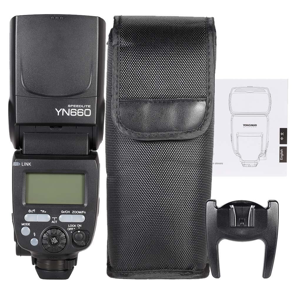 YONGNUO YN660 GN66 2.4G Wireless Transmission Transceiver Master Slave Speedlite Flash for Nikon Canon Pentax DSLR Camera Compatible with YN560-TX/RF-603/RF-602/RF 603II/YN560 IV/YN560 III/RF605