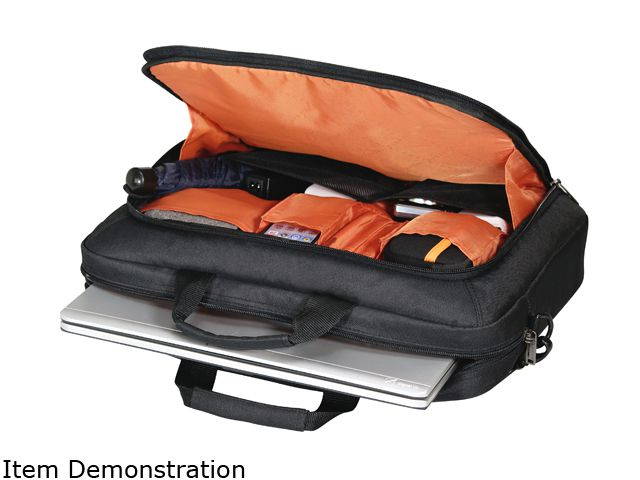 Everki Black 17.3" Advance Laptop Bag / Briefcase Model EKB407NCH17