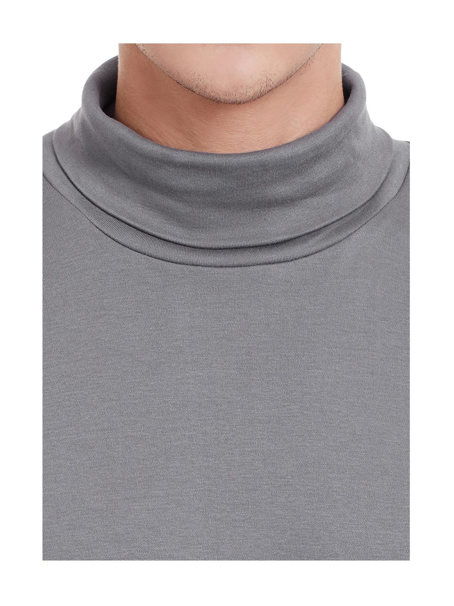 Hypernation Grey Cotton T-Shirt
