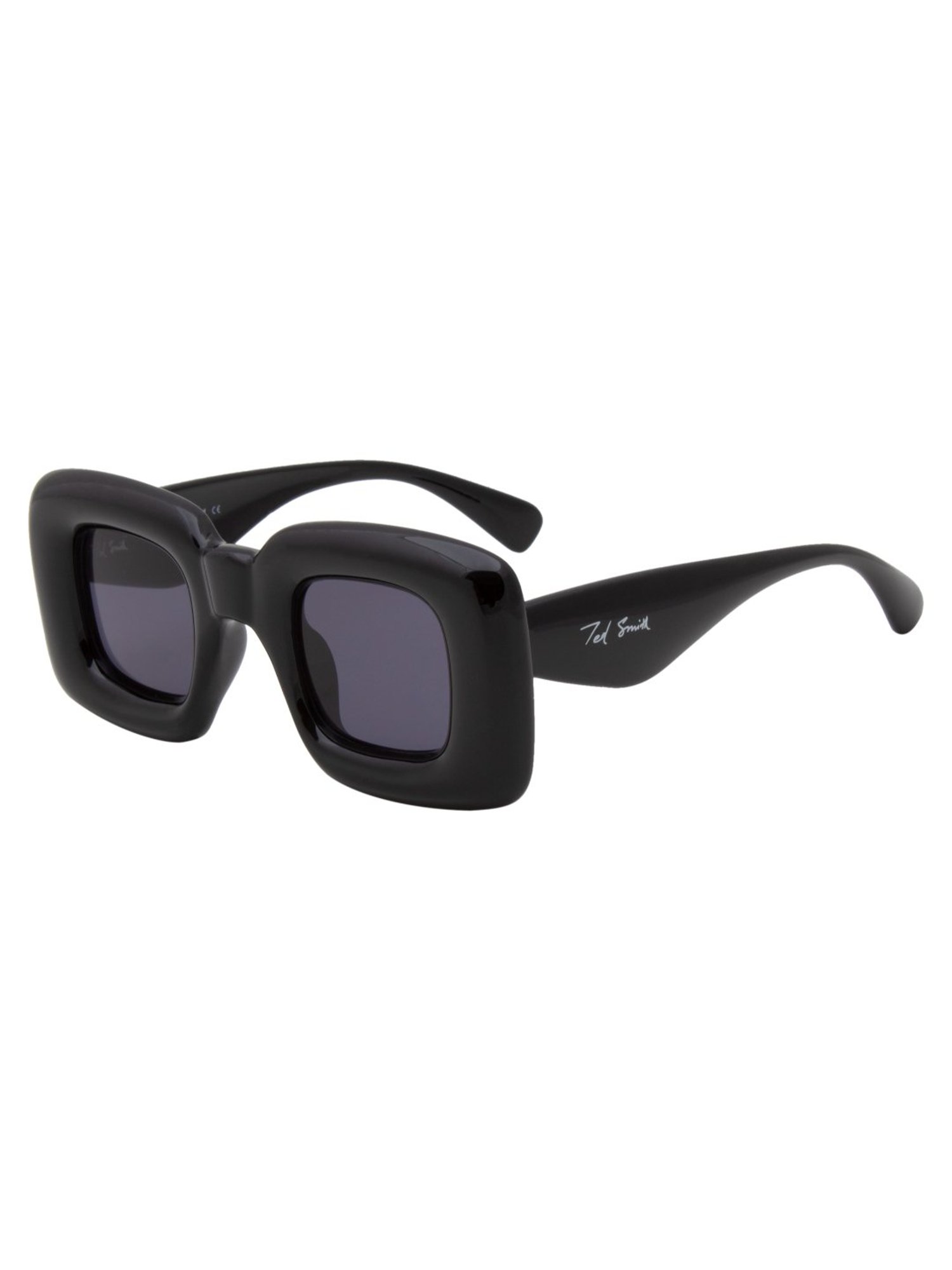 Ted Smith Grey Square UV Protection Unisex Sunglasses