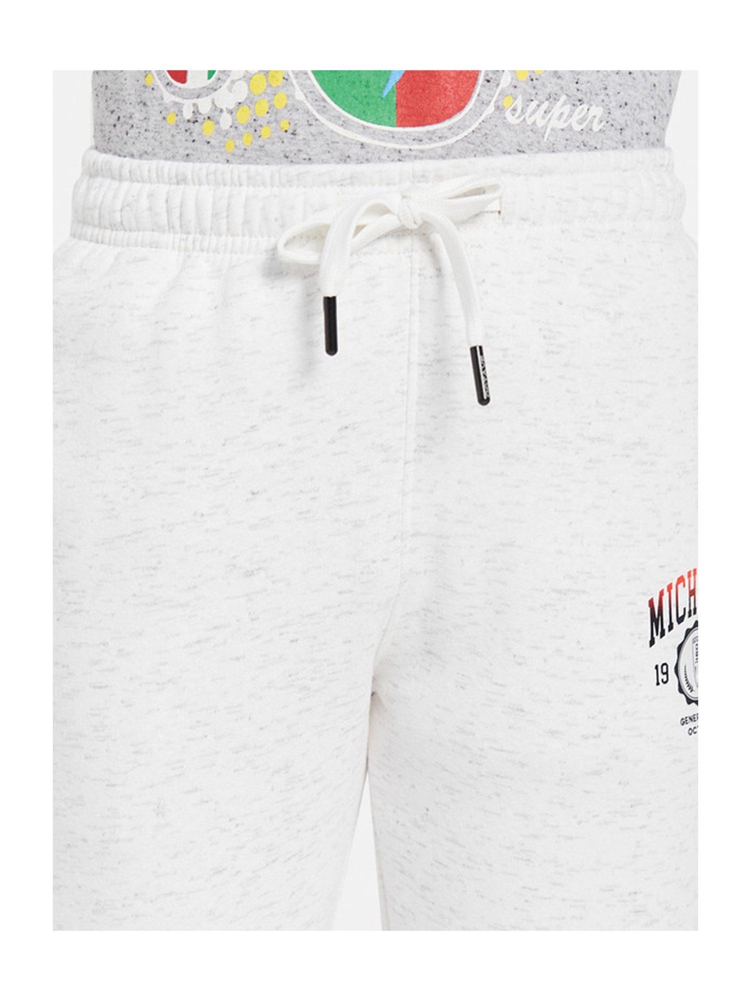 Octave Boys White Solid Trackpants