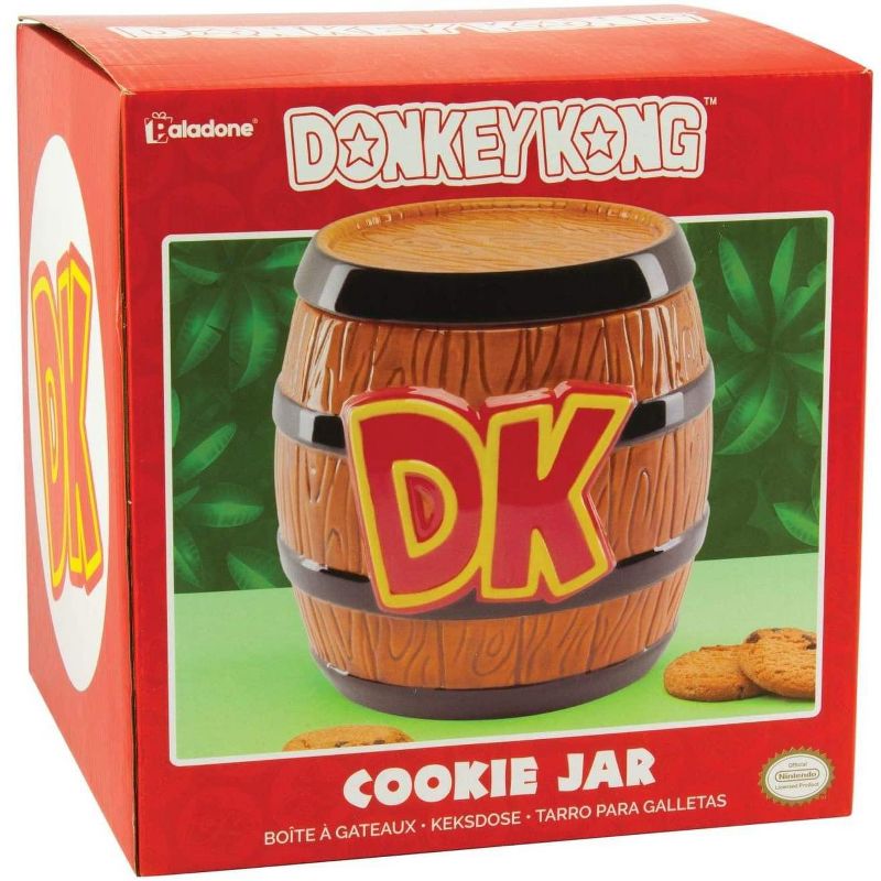 Paladone Donkey Kong Barrel Ceramic Cookie Jar