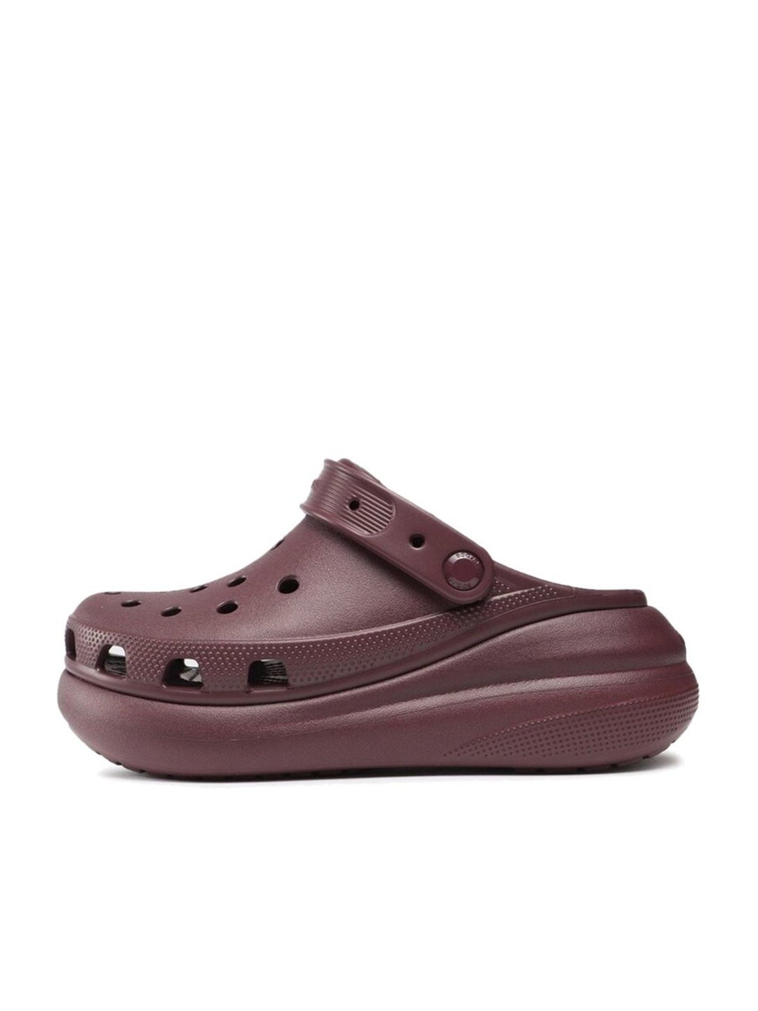 Crocs Men's Classic Crush Burgundy Back Strap Clogs