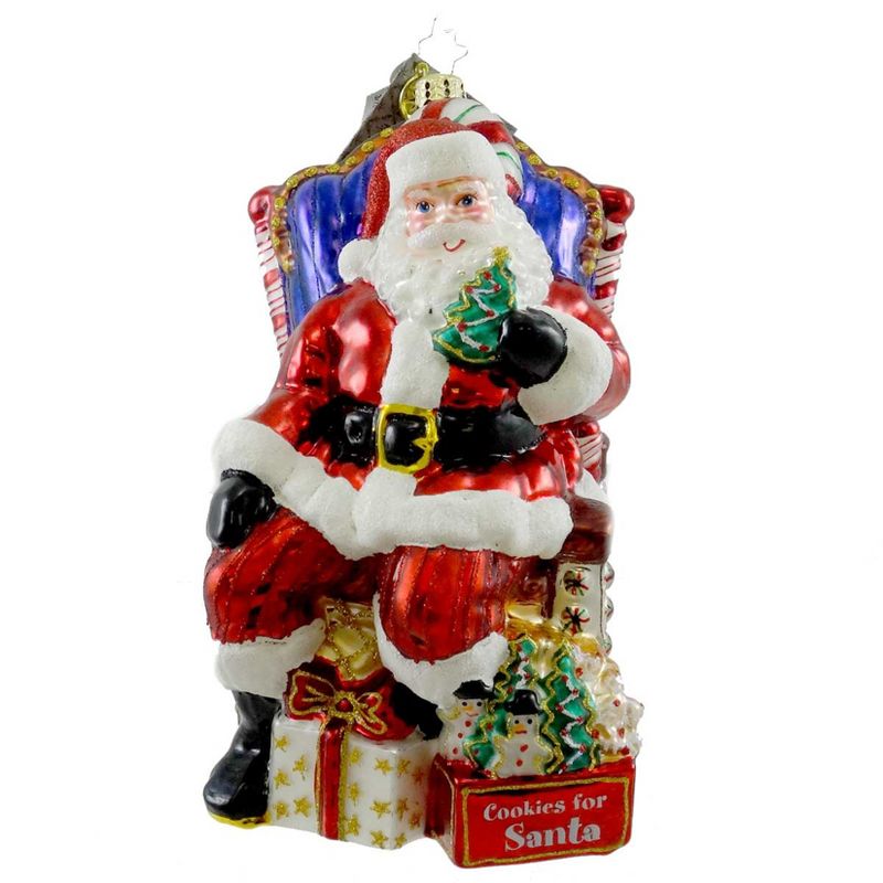 Christopher Radko Cookies For Santa Store Exclusive Ornament Santa  -  Tree Ornaments