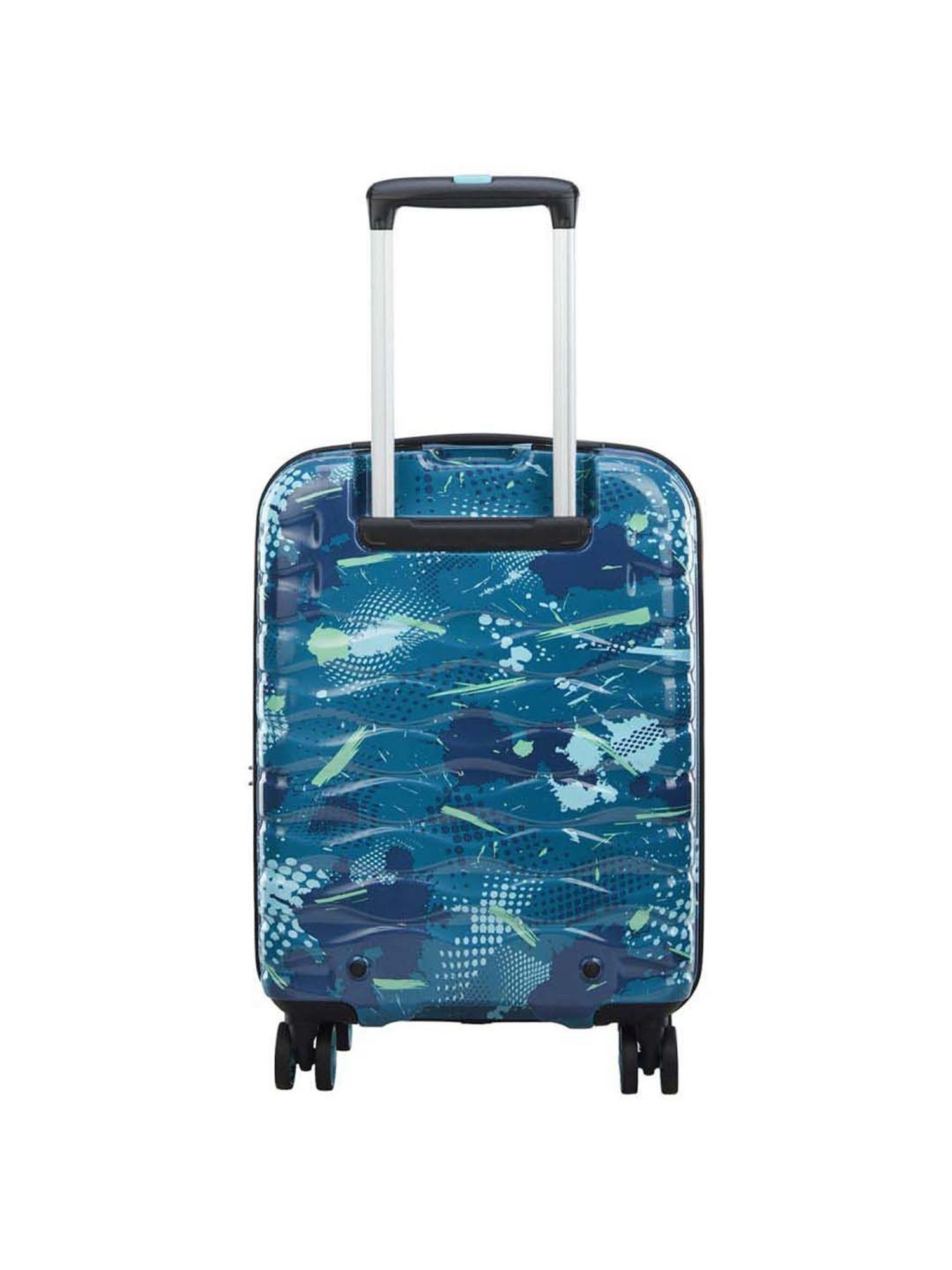 Skybags Camoflex Blue & Green Printed Hard Cabin Trolley Bag - 39 cm