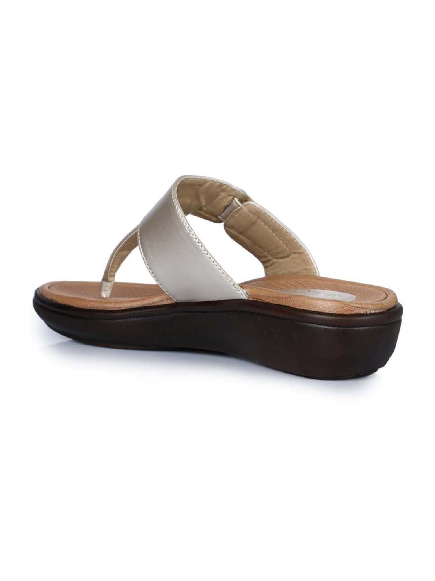 Senorita by Liberty Golden Thong Wedges