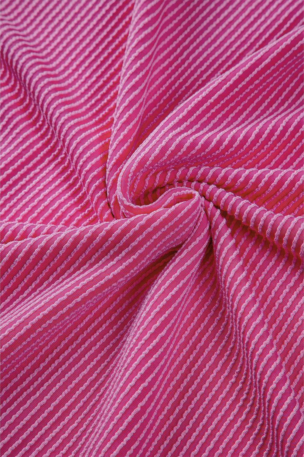 Rose Red Solid Waffle Knit Plus Size Two Piece Shorts Set