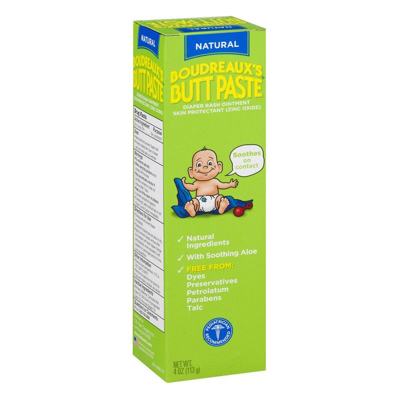 Boudreaux's Butt Paste Baby Diaper Rash Cream with Natural Aloe - 4oz