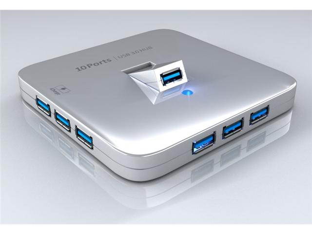 Sedna Desktop 10-Port USB 3.0 Hub with iPad Port