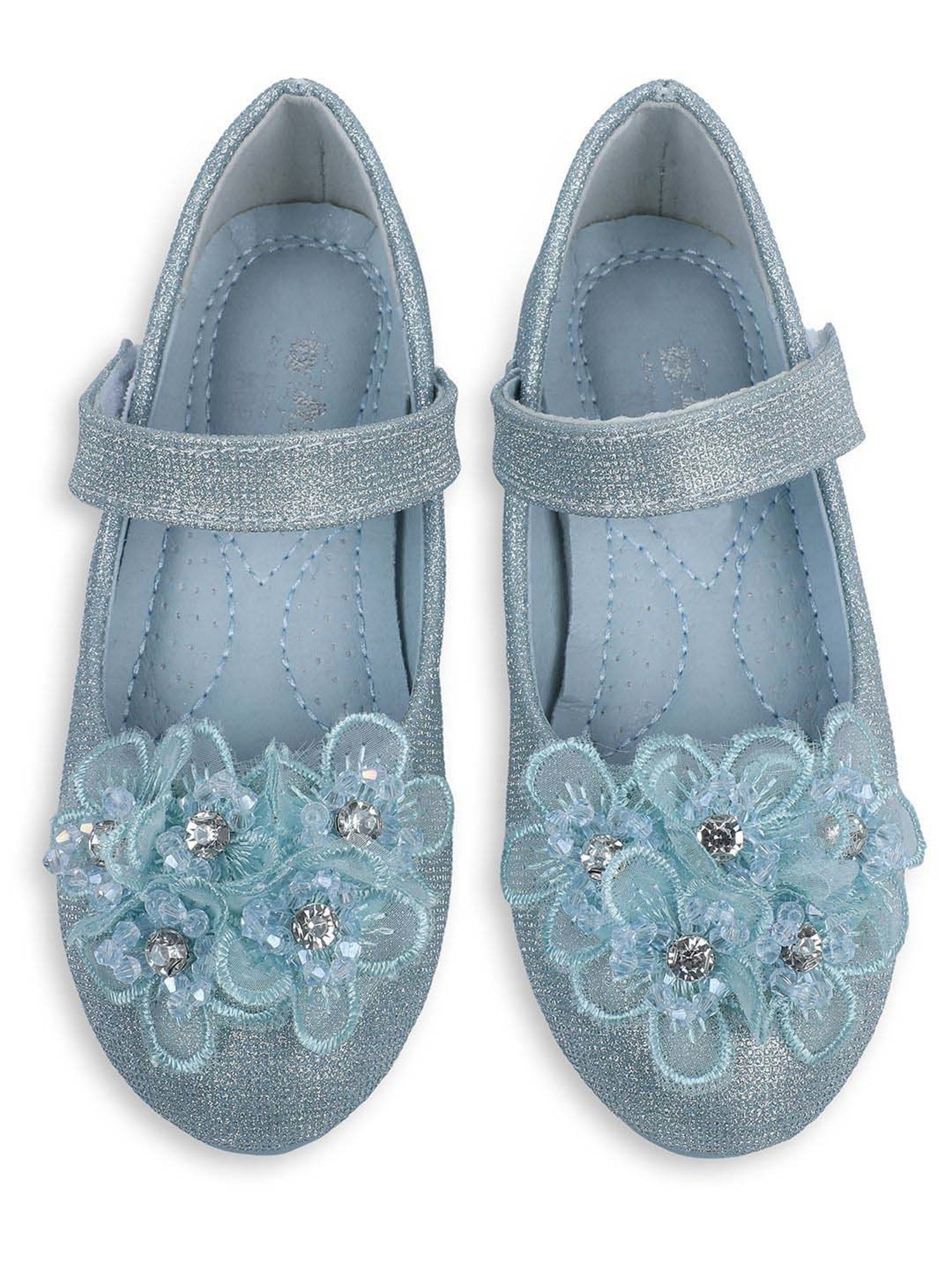 Baby Moo Kids Blue Bash Princess Frozen Theme Mary Jane Shoes