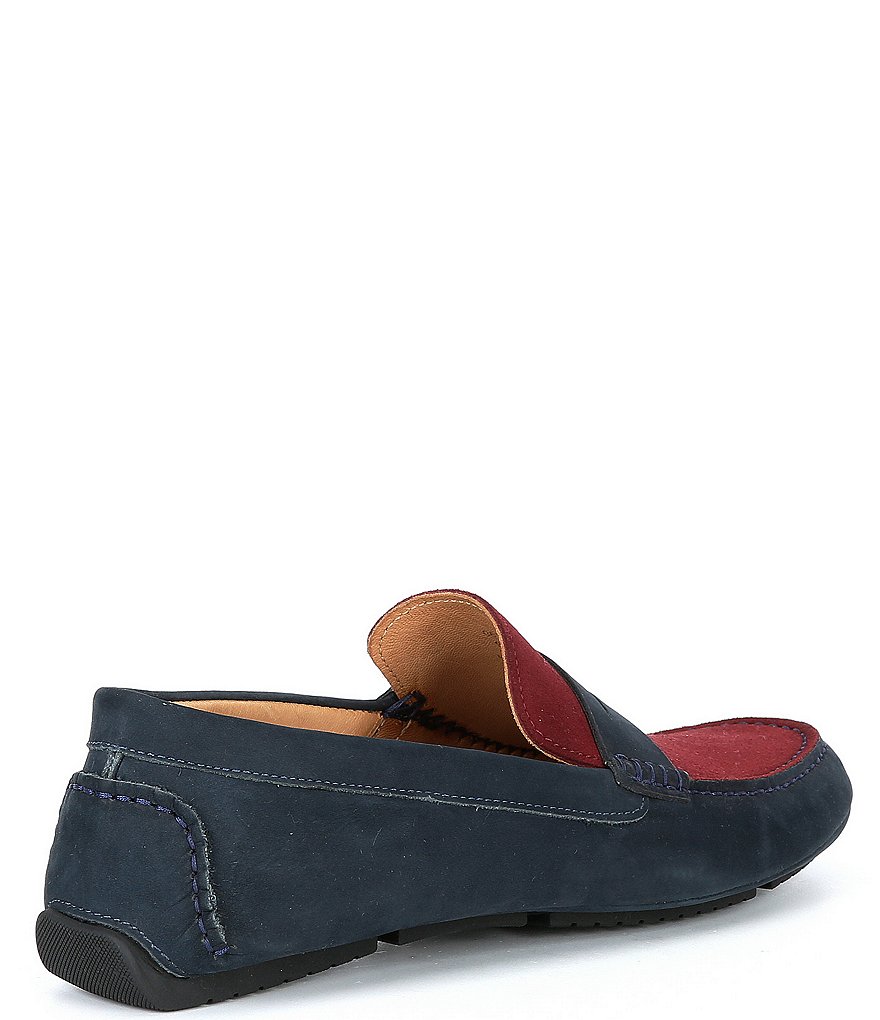 Flag LTD. Men's Morgan Suede Leather Penny Loafer Moccasins