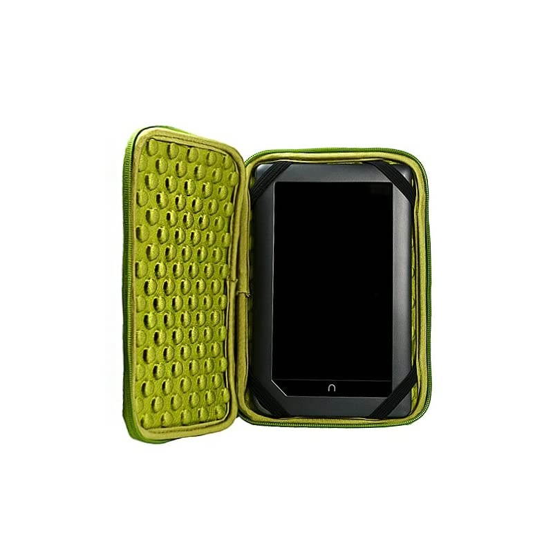 Black Limited Edition Stylish Sleeve Premium Cover Case for Accessories for Barnes and Noble Nook Color eBook Reader Tablet and Hand Strap and Earbuds