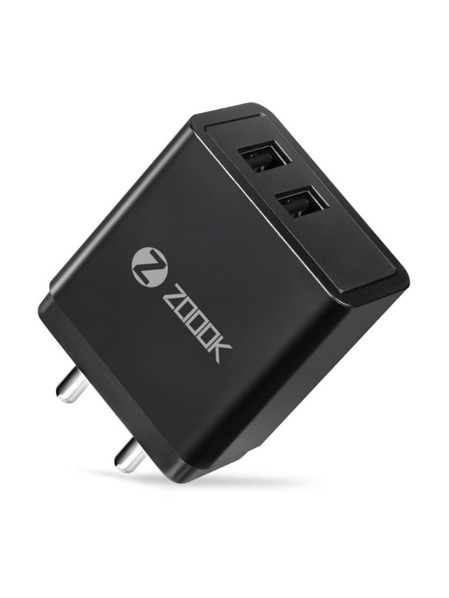 Zoook ZK-CHARGEMATE1 2.4Amp Dual Port Charger (Black)