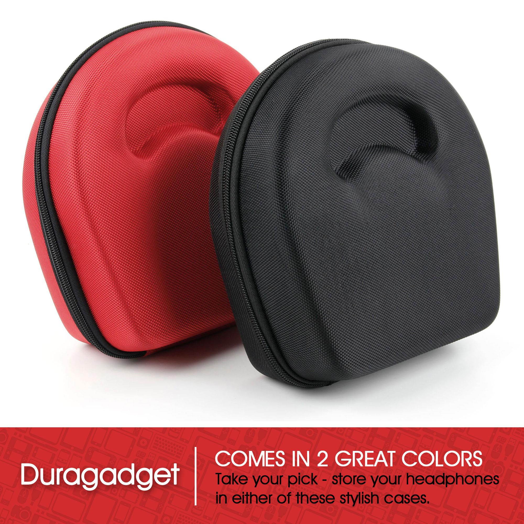 DURAGADGET Hard EVA Storage Case For Headphones / Earbuds, With Compartment (Black) For Grado: SR325is, SR225i, SR125i, SR80i, SR60i, PS1000, PS500, RS1i, RS2i, GS1000i