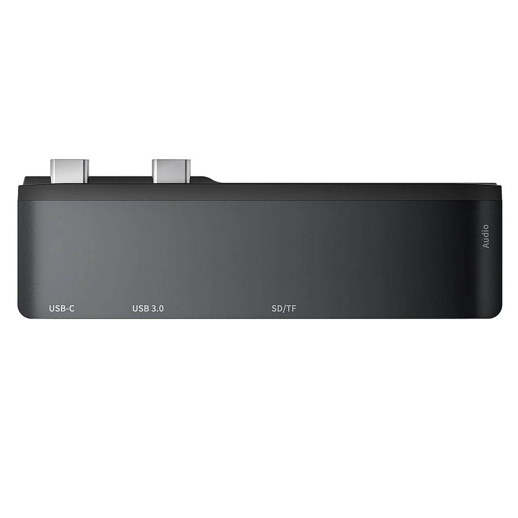 Dock Station Dual HDMI-compatible 6 in 1 Dual Monitor USB C Adapter Portable Plug for Macbook Pro Type C Docking Converter