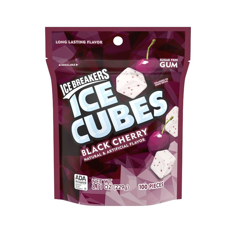 Ice Breakers Ice Cubes Black Cherry Pouch - 8.11oz