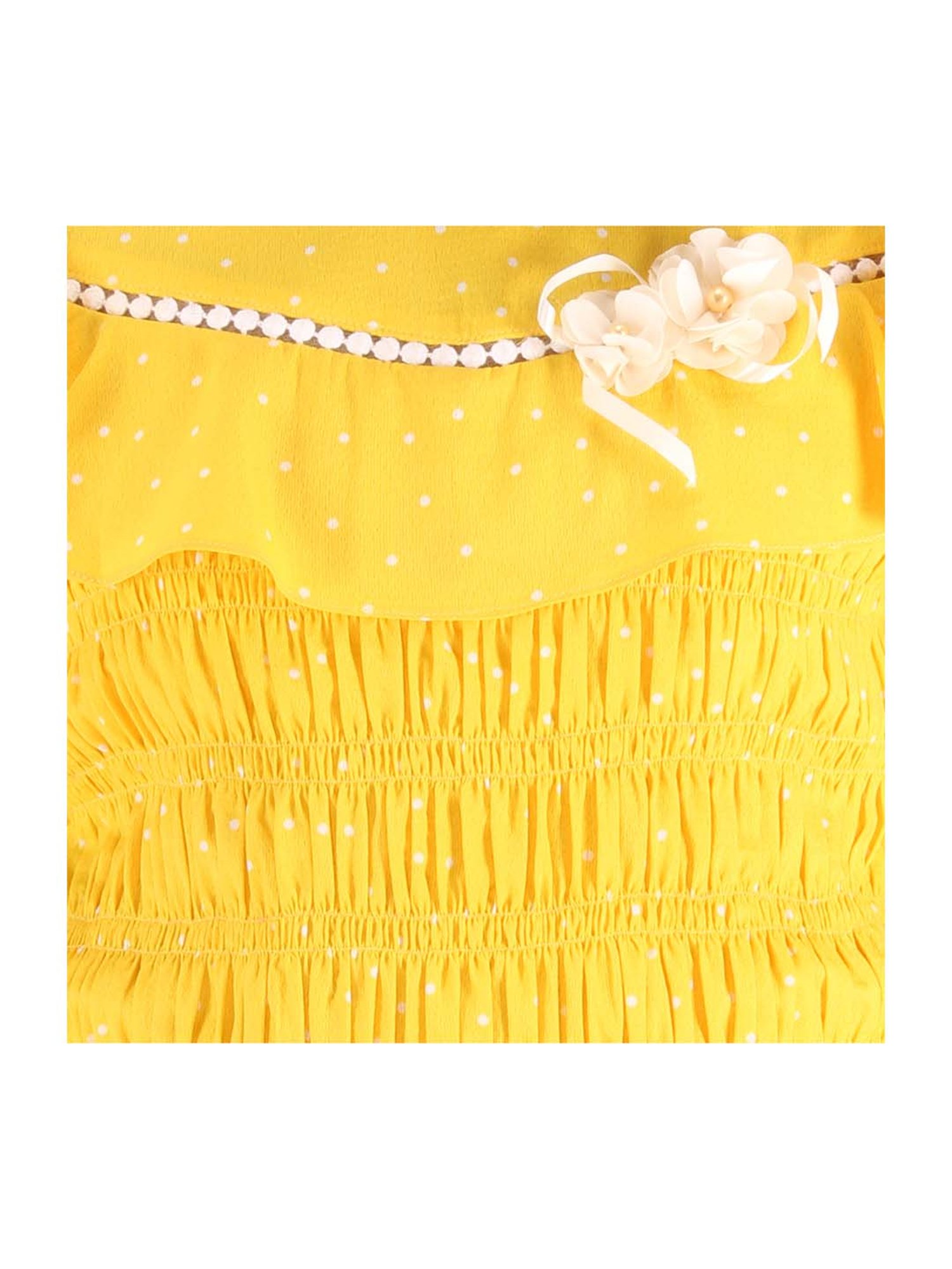 Cutecumber Kids Yellow Printed Top