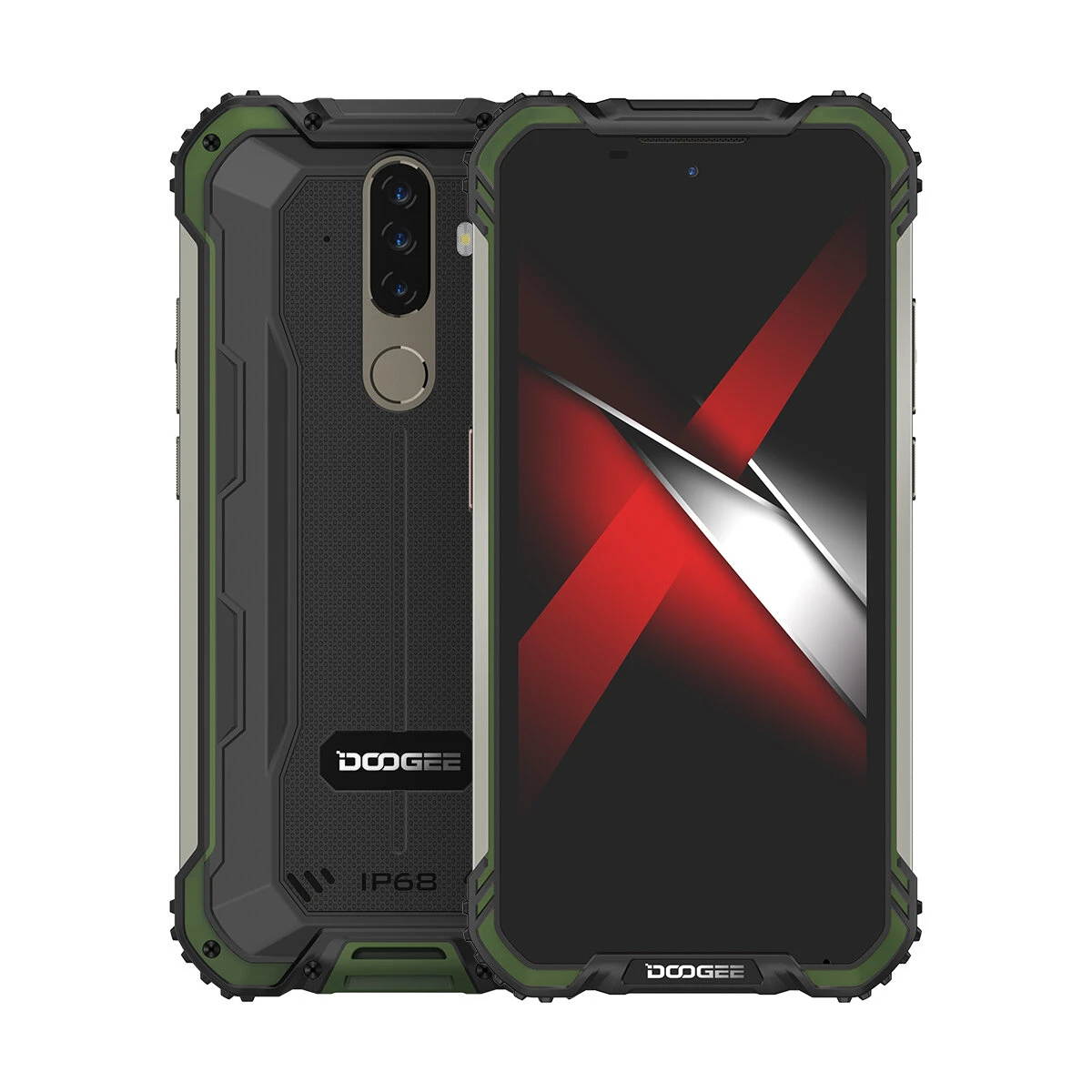 DOOGEE S58 Pro Global Version 5.71 inch IP68/IP69K Waterproof NFC 5180mAh Android 10 16MP AI Triple Rear Camera 6GB 64GB Helio P22 4G Smartphone