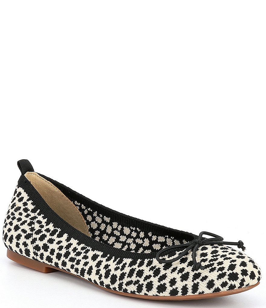 GB Bigg-Starr-A Cheetah Print Washable Flyknit Ballet Flats